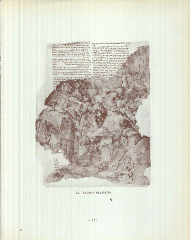 Dibujos de los siglos XVI y XVII: 74/75: Escena religiosa + Los cuatro evangelistas