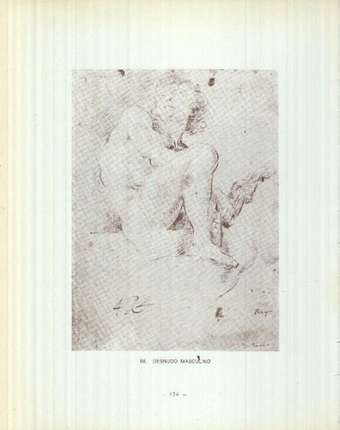 Dibujos de los siglos XVI y XVII: 87/88: Estudio figuras + Desnudo masculino