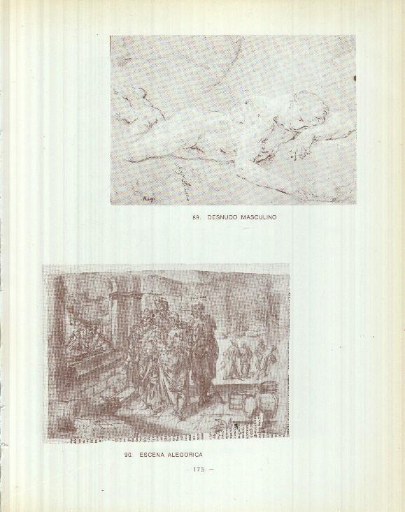 Dibujos de los siglos XVI y XVII: 89/90/91: Desnudo + Alegoria + Tres soldados romanos 