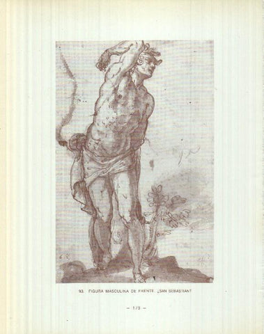 Dibujos de los siglos XVI y XVII: 92/93: La abundancia + San Sebastian ?