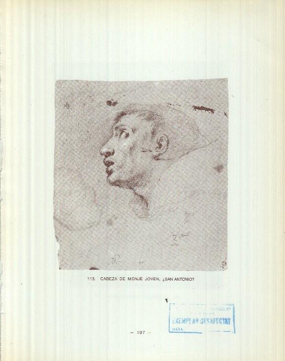 Dibujos de los siglos XVI y XVII: 113/114: San Antonio ? + Cabeza hombre joven 