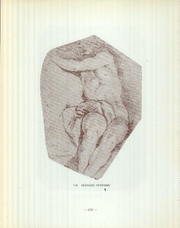 Dibujos de los siglos XVI y XVII: 117/118: Desnudo masculino + Desnudo femenino