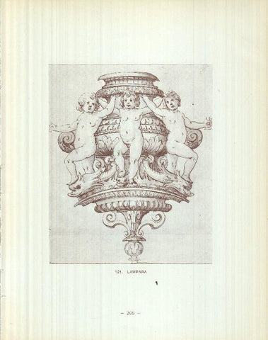 Dibujos de los siglos XVI y XVII: 121/122: Lampara + Lampara
