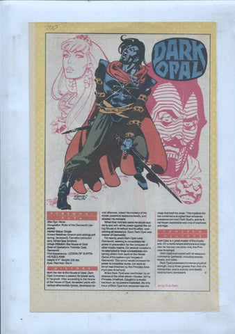 Ficha personaje DC Comics numero 200: Dark Opal +Dark Destroyer