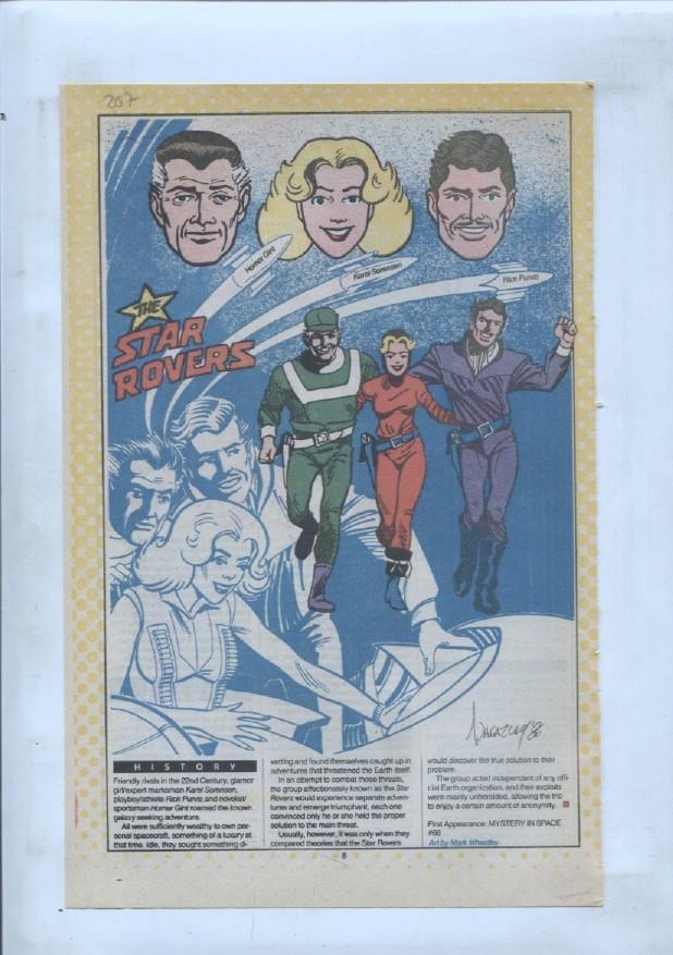 Ficha personaje DC Comics numero 207: The Star Rovers + Starro