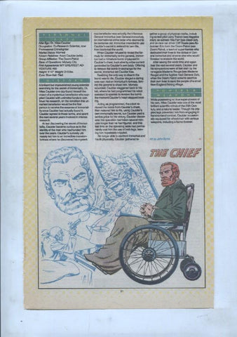 Ficha personaje DC Comics numero 211: Chlorophyll Kid + Chris KL-99 + The Chief