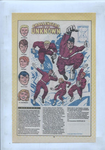Ficha personaje DC Comics numero 215: Chameleon Boy + Challengers of the Unknown
