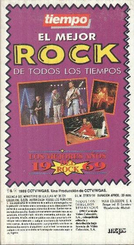 VHS: El Mejor Rock de todos los tiempos - Los mejores años del Rock 1969