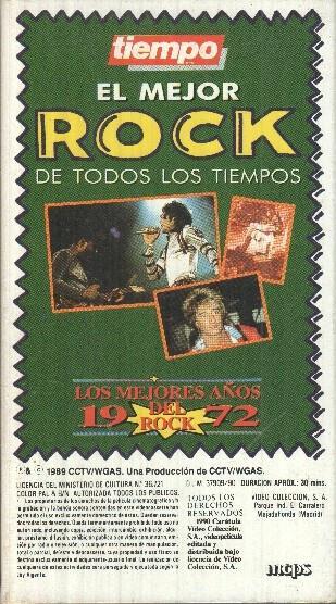 VHS: El Mejor Rock de todos los tiempos - Los mejores años del Rock 1972