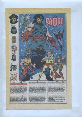 Ficha personaje DC Comics numero 222: Cain + The Cadre