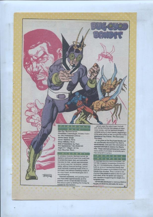 Ficha personaje DC Comics numero 224: Bue Byte + Bug-Eyed Bandit 