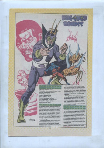 Ficha personaje DC Comics numero 224: Bue Byte + Bug-Eyed Bandit 