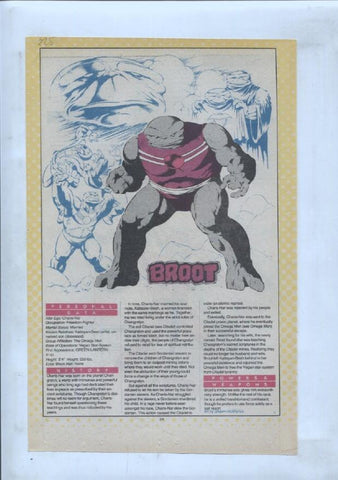Ficha personaje DC Comics numero 225: Broot + Bronze Tiger