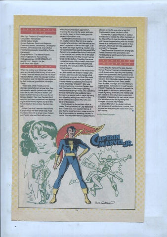 Ficha personaje DC Comics numero 218: Captain Nazi + Captain Marvel Jr.