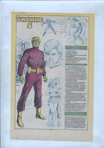 Ficha personaje DC Comics numero 228: Brainiac 5 + Brainiac