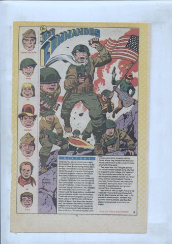 Ficha personaje DC Comics numero 229: The Brain + Boy Commandos