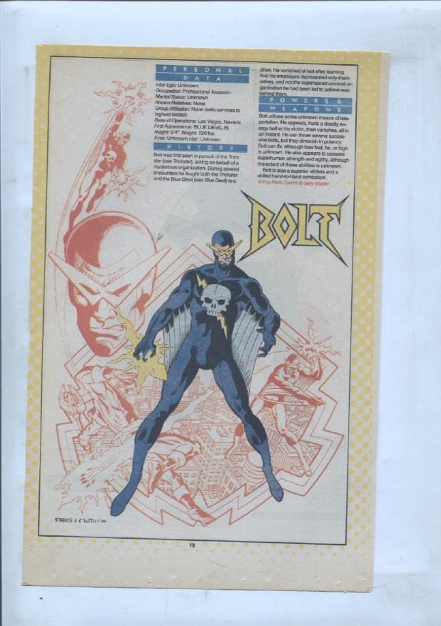 Ficha personaje DC Comics numero 230: Bouncing Boy + Bolt