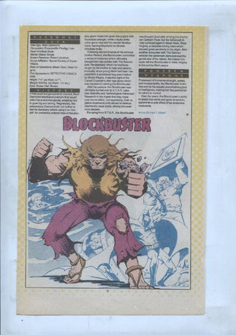 Ficha personaje DC Comics numero 232: Blok + Blockbuster
