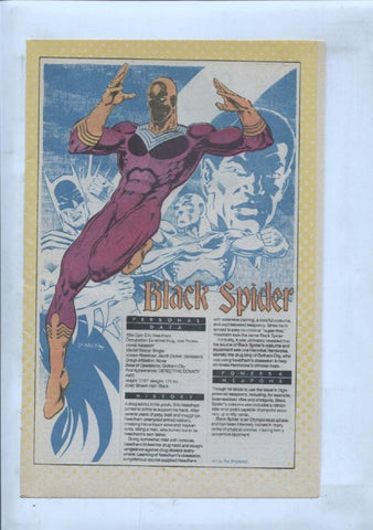 Ficha personaje DC Comics numero 233: Blacksstarr + Black Spider