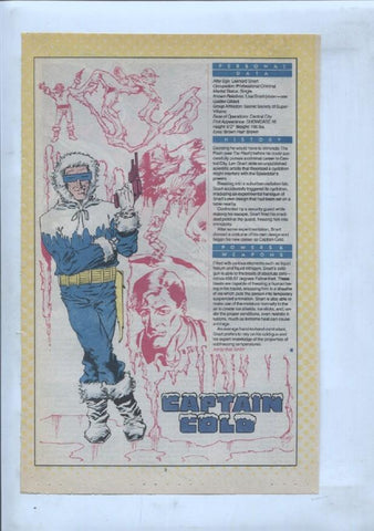 Ficha personaje DC Comics numero 220: Captain Comet + Captain Cold