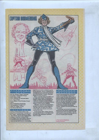 Ficha personaje DC Comics numero 221: Captain Carrot + Captain Boomerang