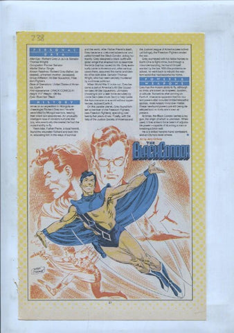 Ficha personaje DC Comics numero 238: The Blackcondor + Blackfire