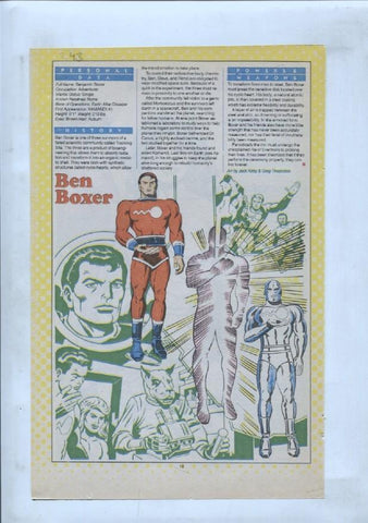 Ficha personaje DC Comics numero 243: Ben Boxer + Beautiful Dreamer