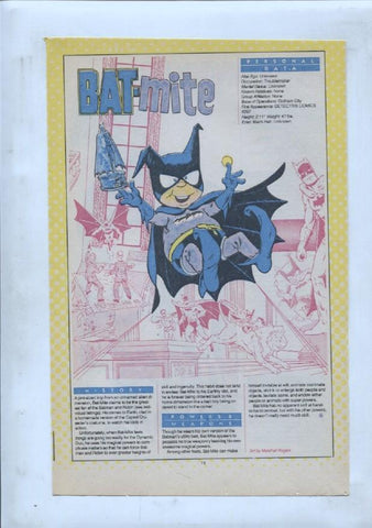 Ficha personaje DC Comics numero 244: Batwoman + Bat-mite