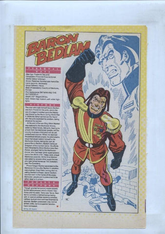 Ficha personaje DC Comics numero 250: Baron Bedlam + The Balloon Buster