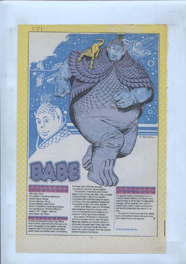 Ficha personaje DC Comics numero 251: Babe + Automan + Azrael