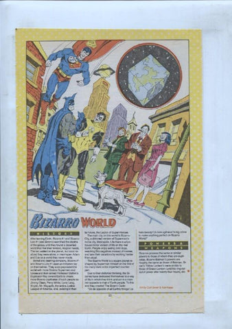 Ficha personaje DC Comics numero 240: Black Bison + Bizarro World