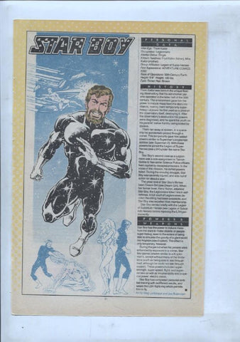 Ficha personaje DC Comics numero 252: Starfinger + Star Boy