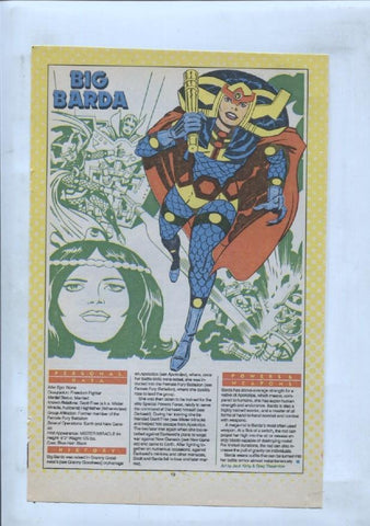 Ficha personaje DC Comics numero 242: Big Bear + Big Barda