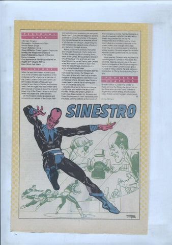 Ficha personaje DC Comics numero 262: Sivana + Sinestro