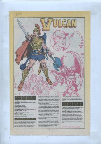 Ficha personaje DC Comics numero 258: Son of Vulcan + Sonar