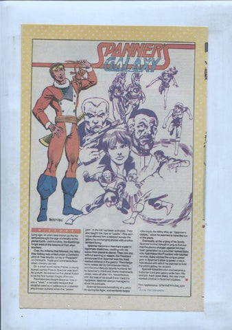 Ficha personaje DC Comics numero 261: The Space Ranger + Spanners Galaxy
