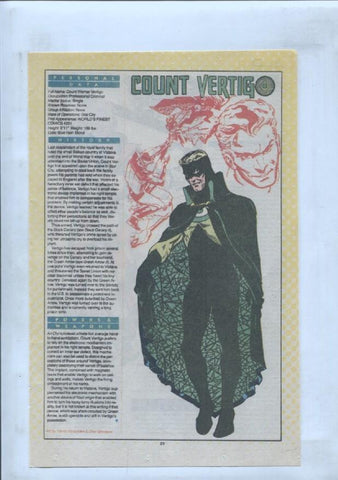 Ficha personaje DC Comics numero 270: Crazy Quilt + Count Vertigo