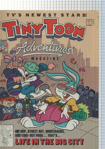 Tv s Newest stars: Tin y ToonAdventures magazine number 4 september 1991
