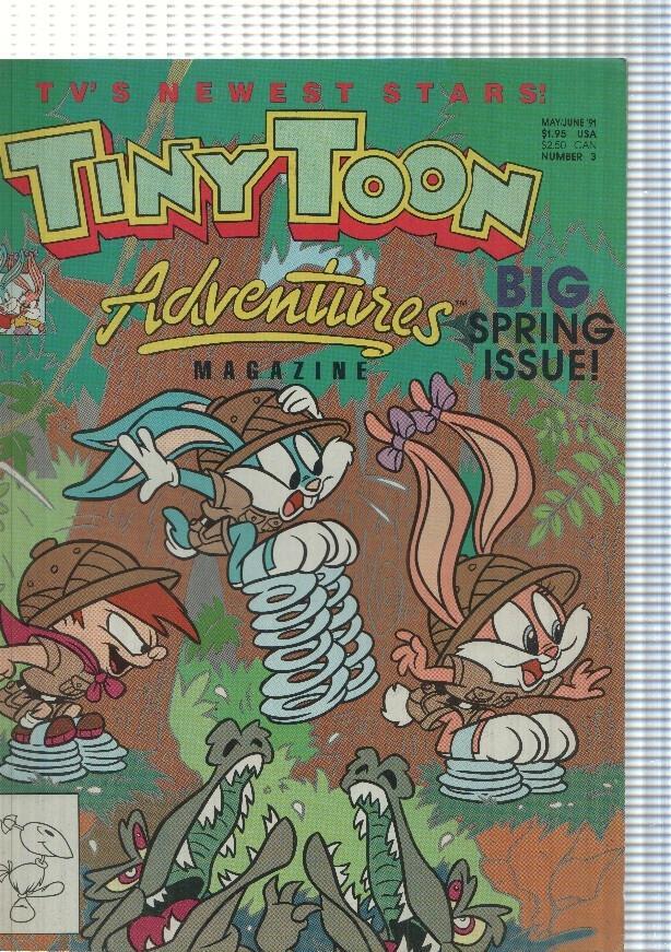 Tv s Newest stars: Tin y ToonAdventures magazine number 3 May,june 1991