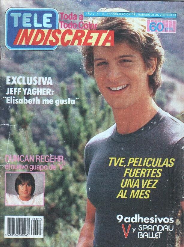 Tele Indiscreta Año 2 Num 15: (FALTA SUPLEMENTO CENTRAL PÁGINAS 40 A 46) Exclusiva: Jeff Yagher: "Elisabeth me gusta"