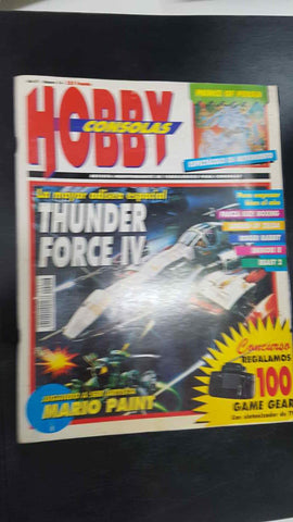 Revista: Hobby Consolas Num 016 Año III - Ene. 1993. Portada: Thunder Force IV. Mapa desplegable Chuck Rock