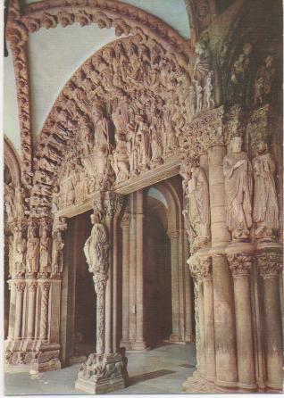 Postal E00709:Portico La Gloria, Catedral, Santiago de Compostela