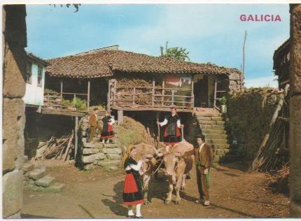 Postal E00715: Baile Tipico, Galicia