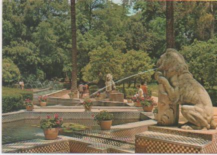 Postal E00718: Parque de María Luisa, Sevilla
