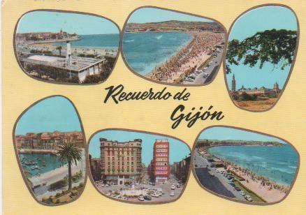 Postal E00667: Imágenes de Gijón