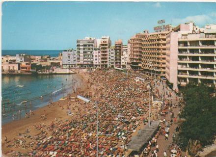 Postal E00688: Playa de las Canteras, Las Palmas de Gran Canarias