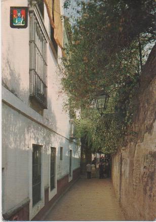 Postal E00725: Calle tipica, Sevilla