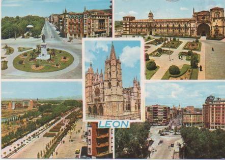 Postal E00738: Imágenes de León