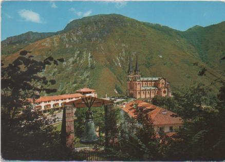 Postal E00734: Covadonga, Asturias