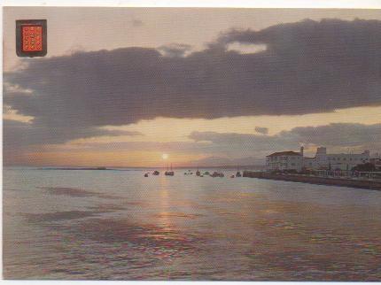 Postal E00600: Puesta de sol, Lanzarote